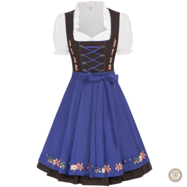 Robe western légère en bleu clair, parfaite pour l'été