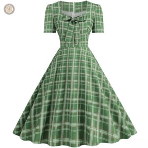 Robe western à carreaux élégante et stylée
