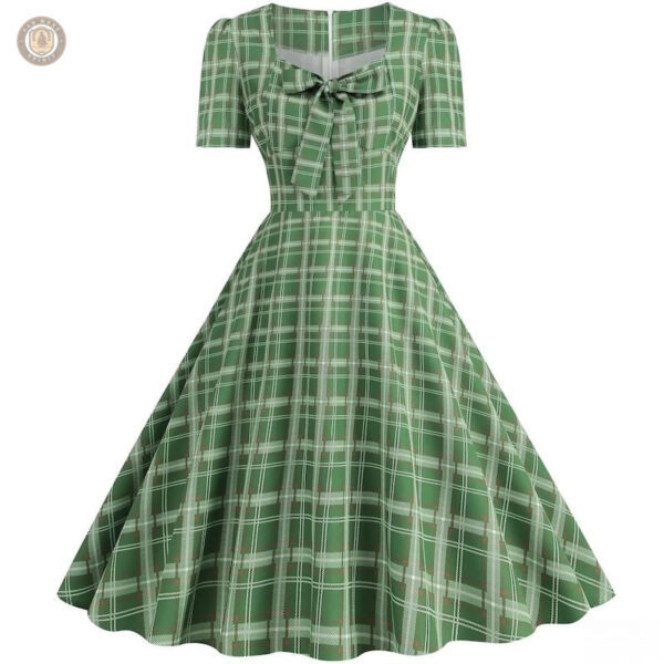Robe western à carreaux élégante et stylée