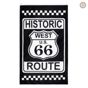Drapeau Route 66 emblématique pour décoration intérieure