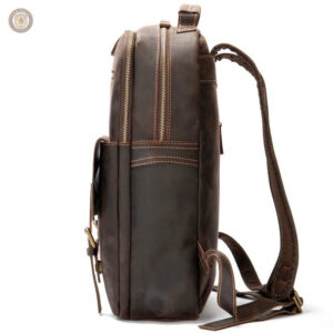 Sac à dos en cuir style western, idéal pour un look décontracté