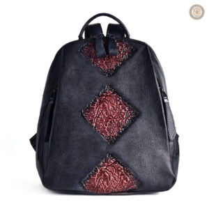 Sac à dos cuir style western avec fleurs