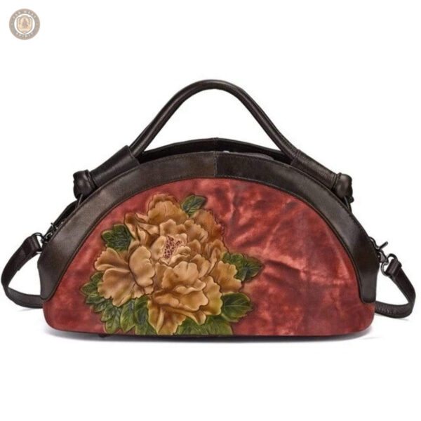Sac à main avec motifs floraux colorés et originaux
