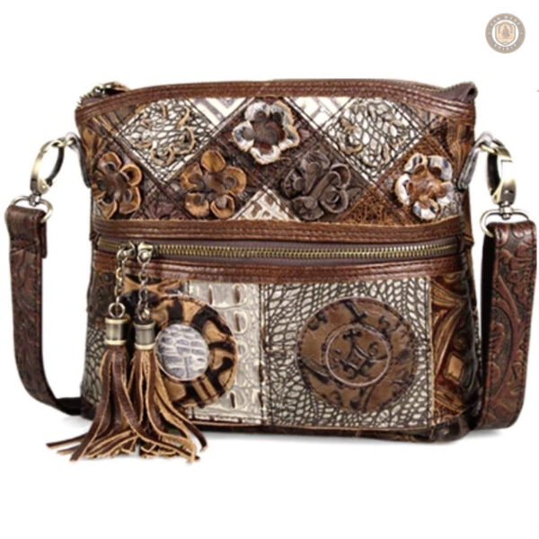 Sac à main en cuir style western Country