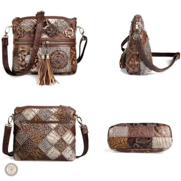 Accessoire mode en cuir, sac à main Country