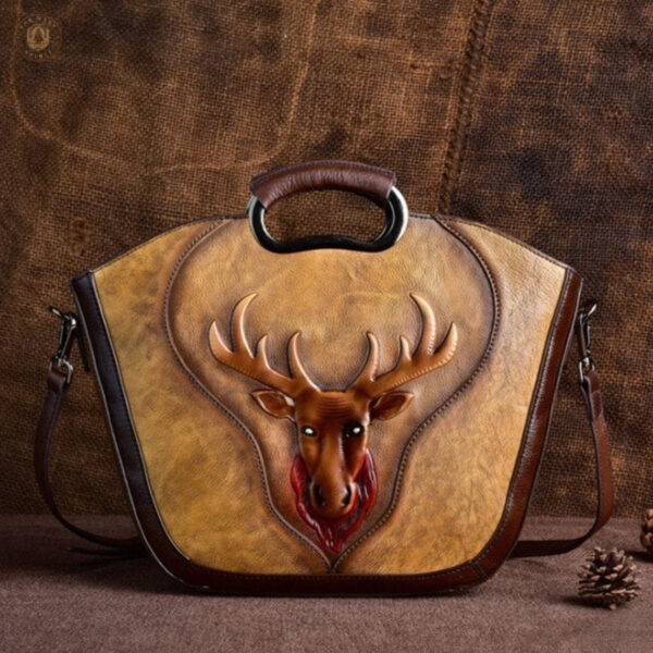 Sac pratique en bandoulière avec motif animalier