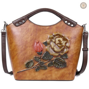 Sac en cuir floral élégant pour un style western