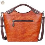 Sac cuir aux motifs floraux, accessoire western tendance