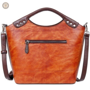 Sac cuir aux motifs floraux, accessoire western tendance