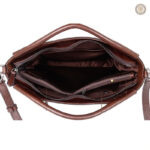 Sac à bandoulière en cuir avec imprimé floral distinctif