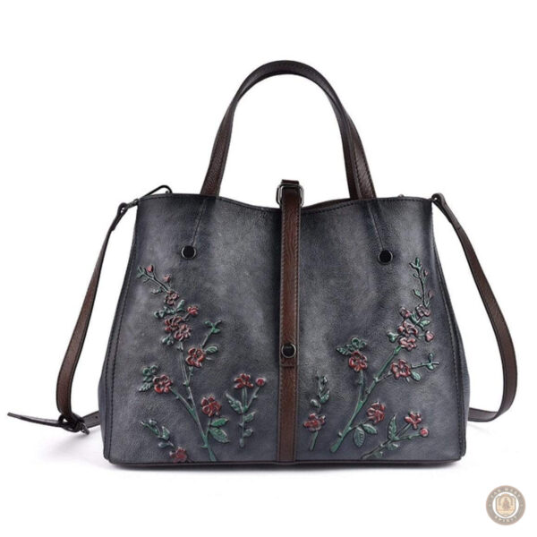 Sac de style western avec motif floral coloré