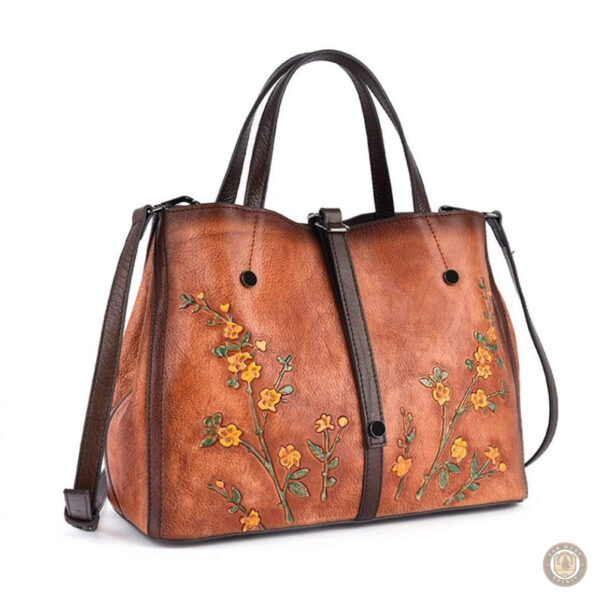 Sac à main motif floral, parfait pour le look western