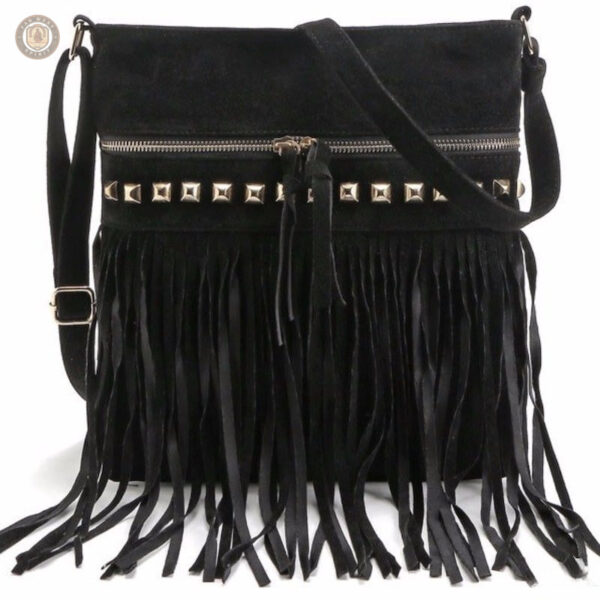 Sacoche western avec motifs traditionnels et finition soignée