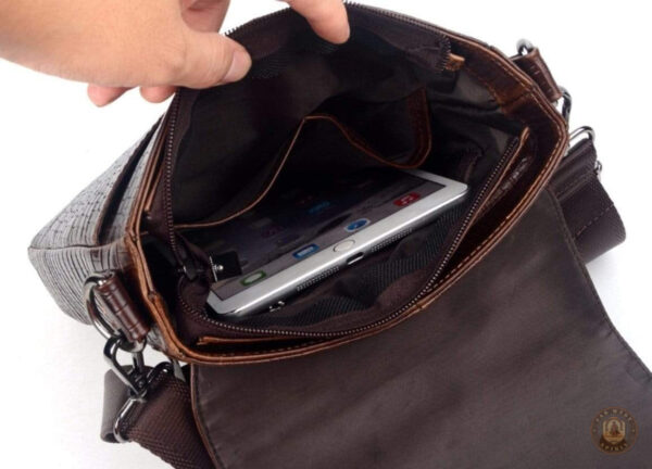 Sacoche en cuir robuste, parfaite pour un usage quotidien