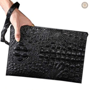 Sacoche homme style western en cuir