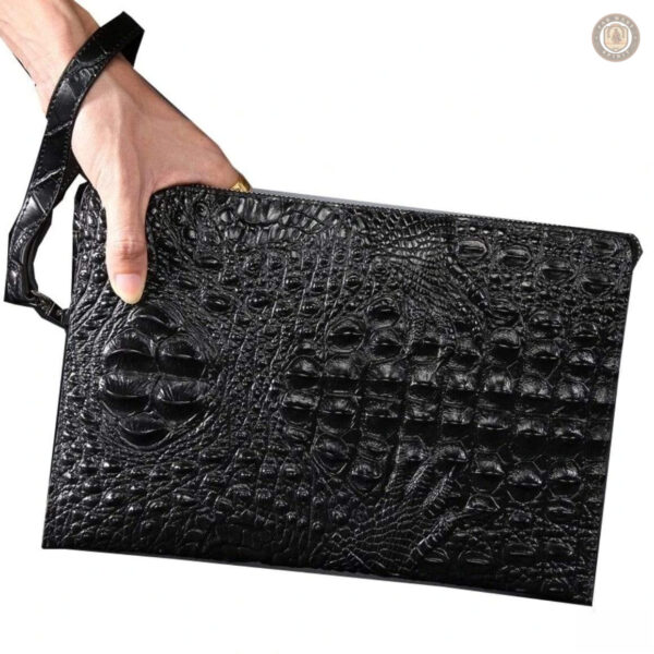 Sacoche homme style western en cuir