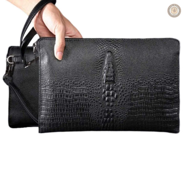 Sacoche en cuir pour homme, look western