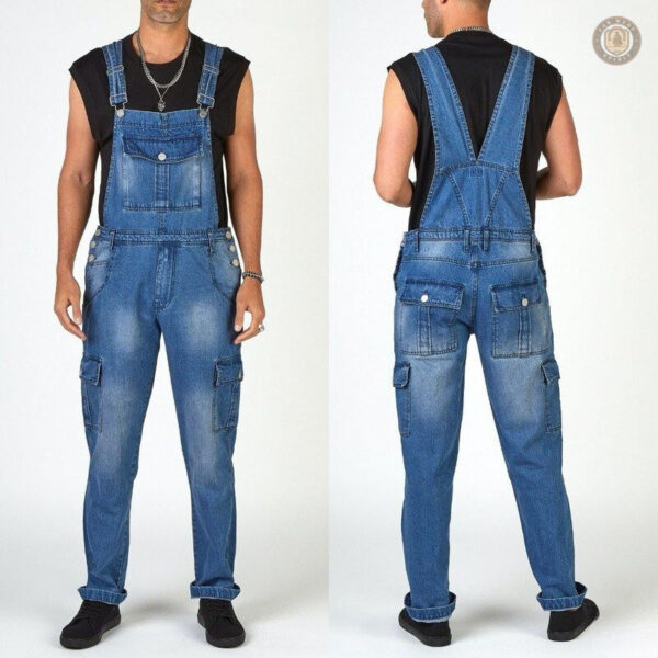Salopette western homme style cowboy robuste
