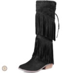 Bottes cowboy avec franges pour un look tendance