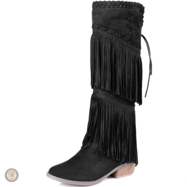 Bottes cowboy avec franges pour un look tendance