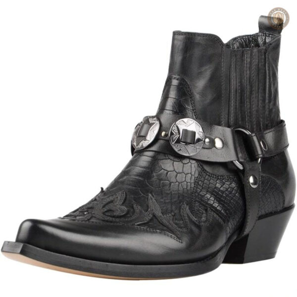 Santiags basses homme, style cowboy moderne