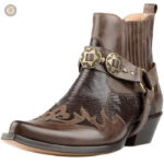 Bottines cowboy homme style santiags