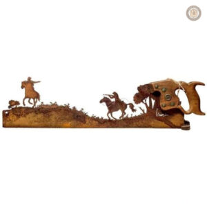 Scie décorative western pour une touche authentique