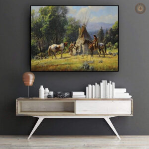 Tableau motif amérindien décoratif pour intérieur