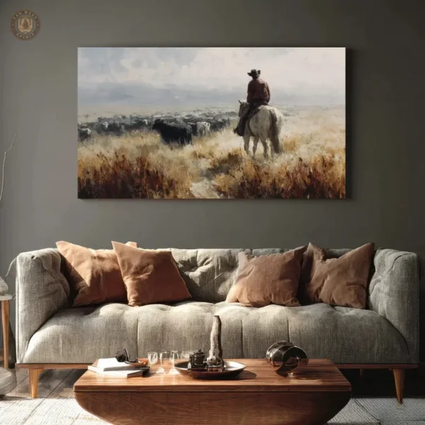 Tableau Chapeau de Cowboy en style western