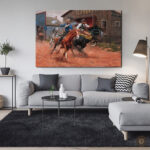 Tableau Cowboy en décoration western artistique