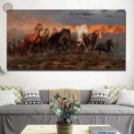 Tableau Cowboy Montana en style western