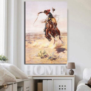 Tableau Cowboy Western, œuvre inspirée de la culture western