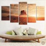 Tableau Monument Valley en style western