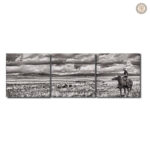 Tableau Cowboy Solitaire en peinture western