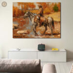 Tableau Peinture Cowboy d'Amérique