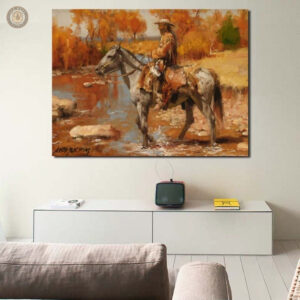 Tableau Peinture Cowboy d'Amérique