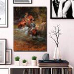 Tableau paysage Western