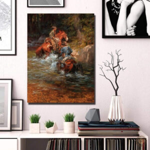 Tableau paysage Western