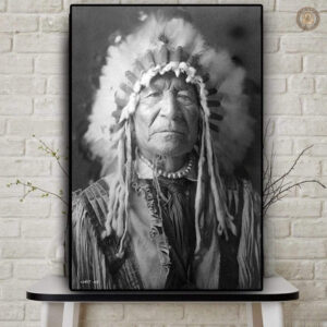 Tableau noir et blanc Western