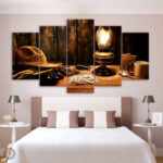 Tableau Western Saloon, peinture inspirée du Far West