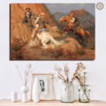 Tableau peinture Canyon Western