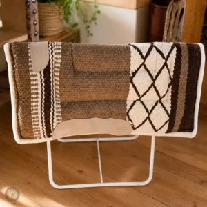 Tapis Western en Laine Marron d'occasion