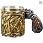 Tasse décorative style revolver pour un thème western
