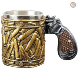 Tasse décorative style revolver pour un thème western