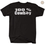 T-Shirt Cowboy 100% coton, style western classique