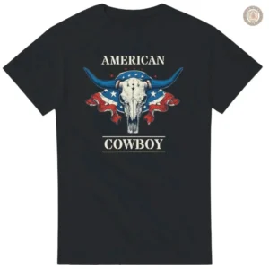 T-Shirt Cowboy américain en style western