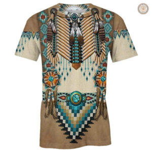 T-Shirt Amérindien avec motifs traditionnels