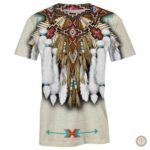 T-Shirt au style western, motifs amérindiens modernes