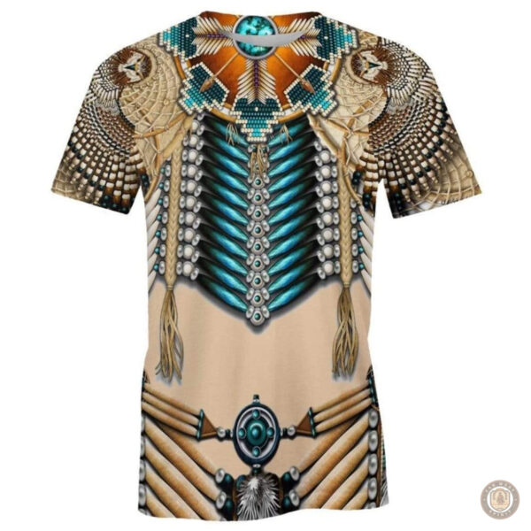 T-Shirt western avec illustration amérindienne stylisée