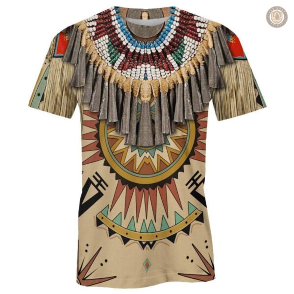 T-Shirt avec art amérindien, idéal pour toutes occasions
